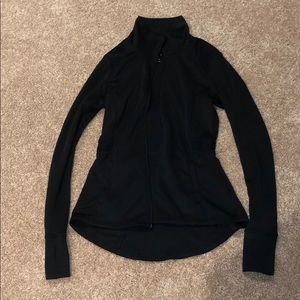 Black athletic zip up